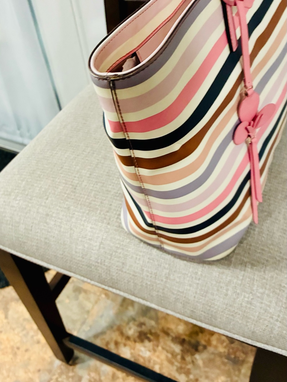 Kate spade Kelsey Tote striped shoulder bag Multi - Picture 5 of 9